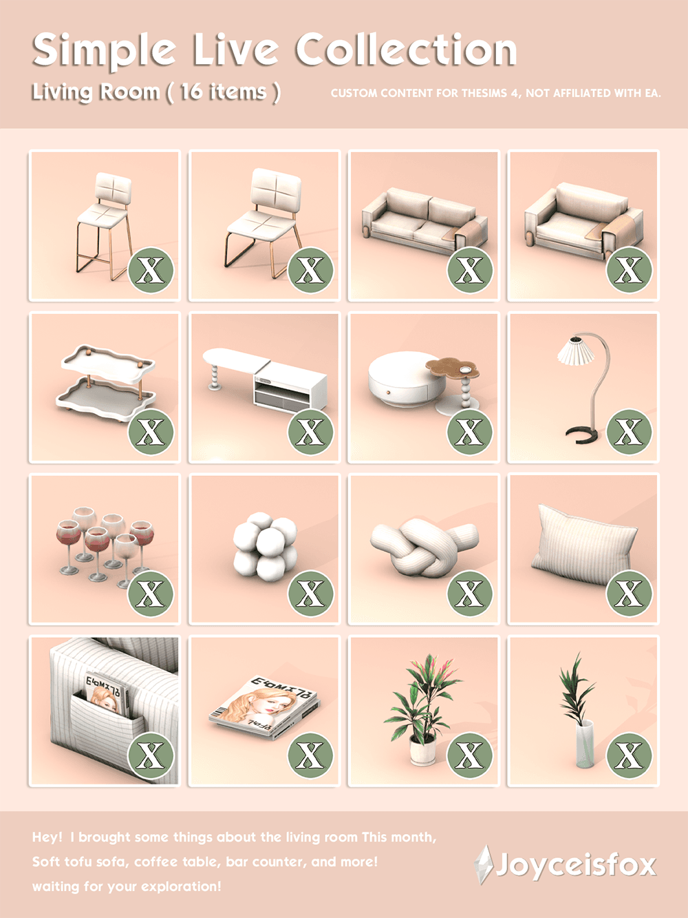 Галерея мода Мебель для гостиной Simple Live Collection №4 #1